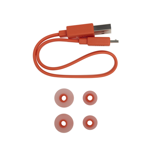 JBL Tune 115BT - Coral Orange - Wireless In-Ear headphones - Detailshot 4